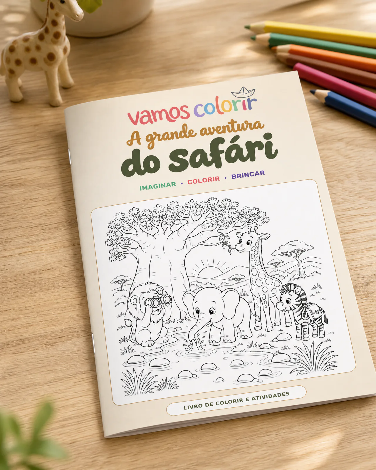 A Grande Aventura do Safári para imprimir