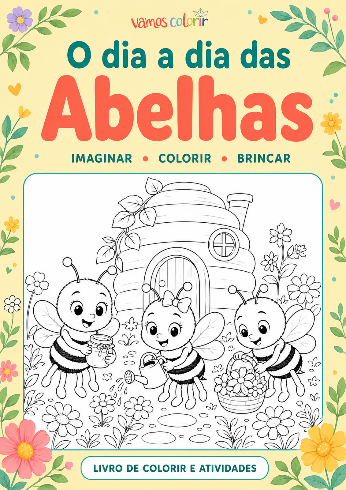 O dia a dia das Abelhas para imprimir